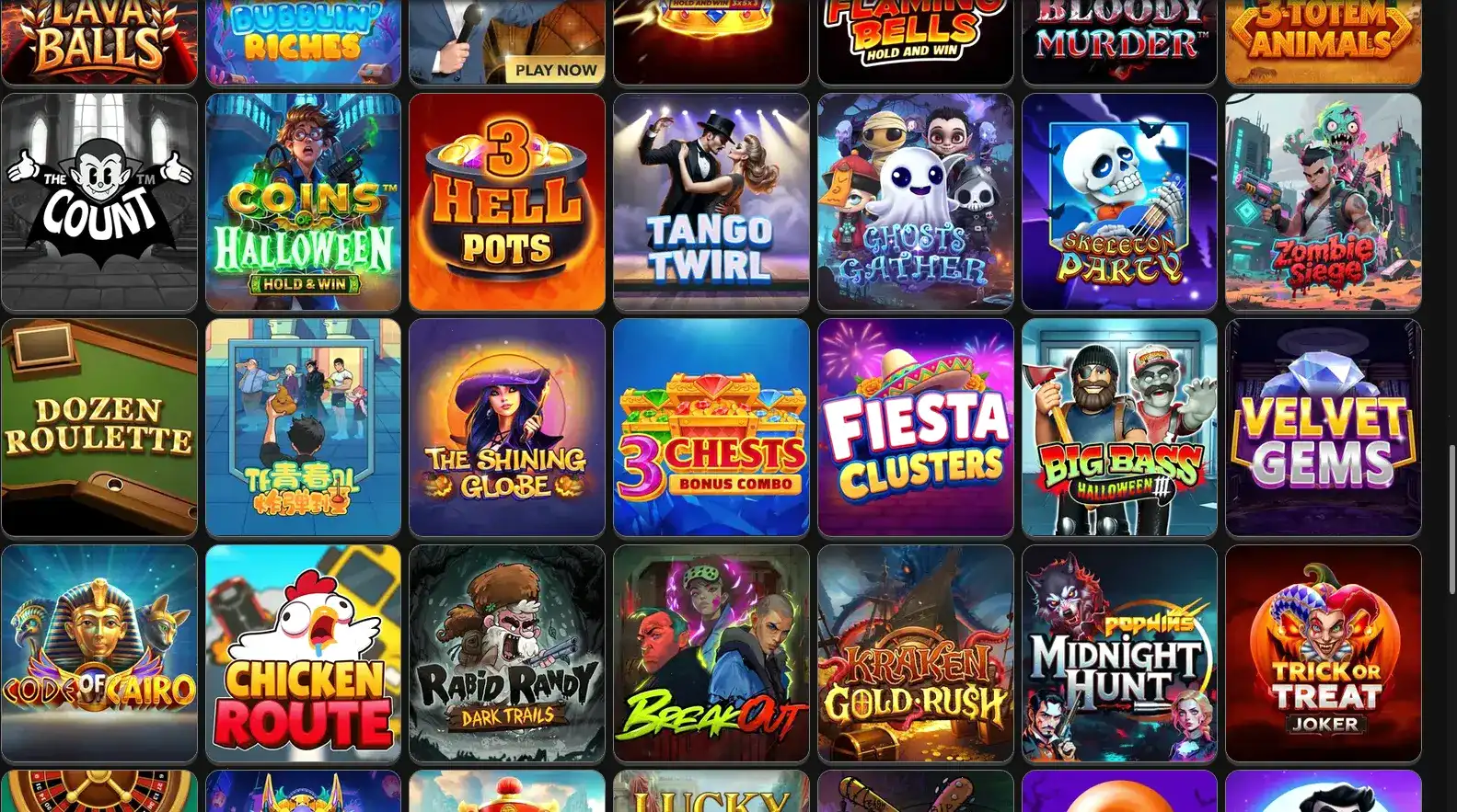 Интерфейс казино Кракен с джекпотом